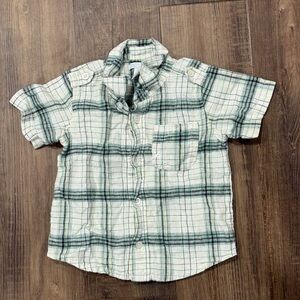 Toddler Plaid Short Sleeve Button Down Shirt